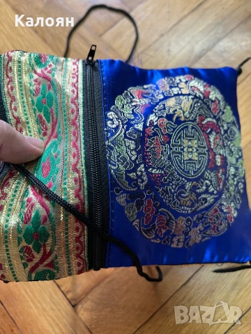 Индийска платнена чантичка унисекс , снимка 5 - Чанти - 51223502