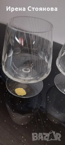 4 броя кристални чаши за ликьор, ръчно издухан и шлифован кристал. Вместимост 180 мл, снимка 3 - Чаши - 47277085