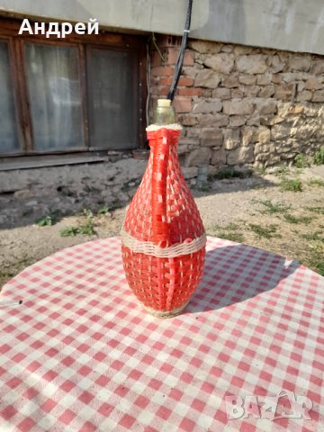 Стара плетена дамаджана #3, снимка 4 - Антикварни и старинни предмети - 33663633