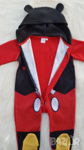 Бебешки ромпър Мики Маус 12-18 месеца , снимка 4 - Бебешки гащеризони - 49633341