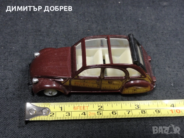 1/43 СТАРА РЕТРО МЕТАЛНА КОЛИЧКА МАЩАБЕН МОДЕЛ CITROEN 2CV VEREM FRANCE, снимка 7 - Колекции - 52344480
