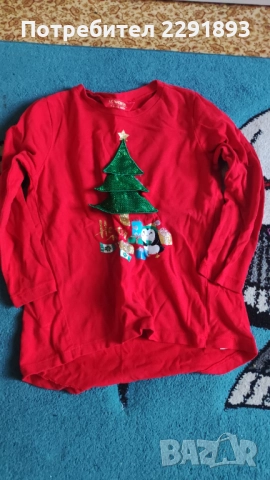 Детска красива зимна блузка!Обличана един път!