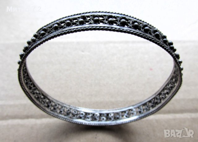 дамска сребърна гривна - 18, снимка 3 - Гривни - 43378232