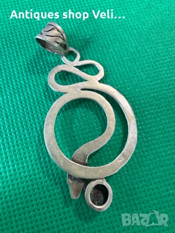 Сребърна висуклка №7747 , снимка 4 - Колиета, медальони, синджири - 53029987
