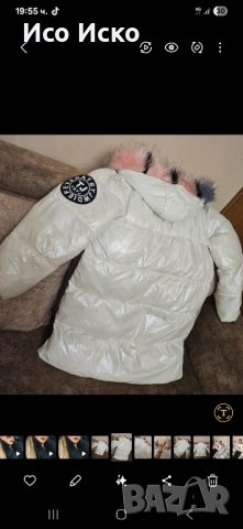 Детско зимно яке в бял цвят , снимка 7 - Детски якета и елеци - 52080170