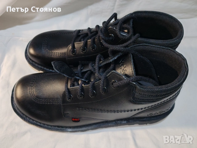 Удобни мъжки боти от естествена кожа KicKers №44, снимка 3 - Мъжки боти - 53314409
