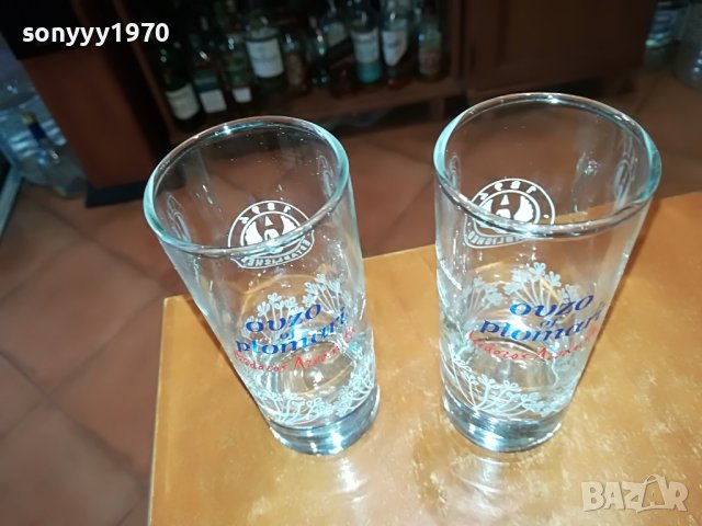 PLOMARI-ДВЕ ЧАШИ ЗА УЗО 1905221241, снимка 6 - Колекции - 36811048