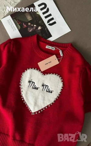 Дамска блуза с камъчета Miu Miu - 21€, снимка 4 - Тениски - 52882545