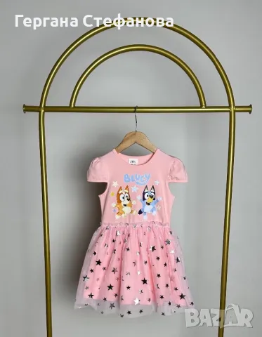 Рокля блуи и бинго Размери-3/4г.4/5г.5/6г.7г.8г. Цена-32лв, снимка 1