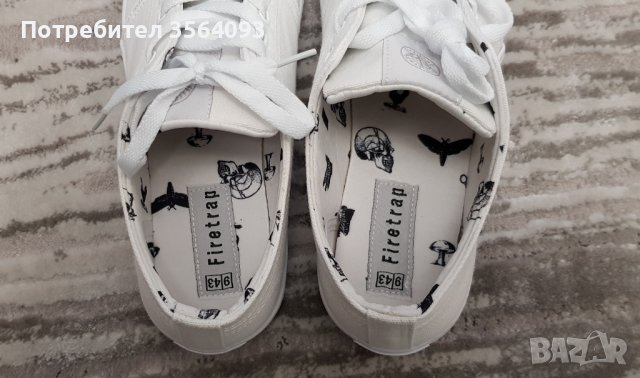 Firetrap Бели Удобни Кецове, снимка 5 - Кецове - 38845952