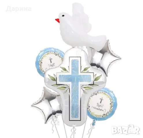 Парти сет балони Кръщене , снимка 2 - Други - 50062657