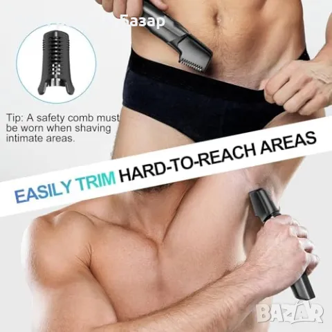 Нов Професионален тример за мъже – мощен, прецизен, дълъг живот Подарък, снимка 6 - Тримери - 49537300