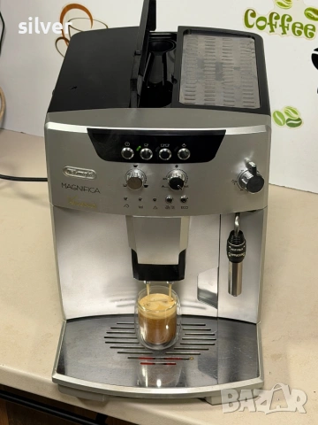 Кафемашина кафе автомат delonghi magnifica с гаранция, снимка 4 - Кафемашини - 53556259
