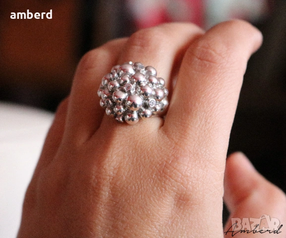 Страхотен сребърен пръстен - модел R019