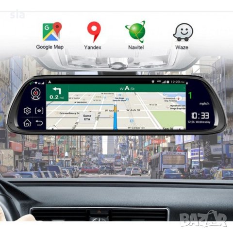 Видеорегистратор Android 8 с огледало монитор,4G, GPS и камера за паркиране, снимка 8 - Аксесоари и консумативи - 33605326