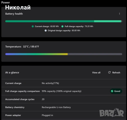 Лаптоп Lenovo Legion Slim 5 16IRH8, снимка 3 - Лаптопи за игри - 53038022