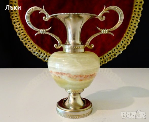 Амфора,ваза,свещник,оникс. , снимка 1 - Вази - 37369708