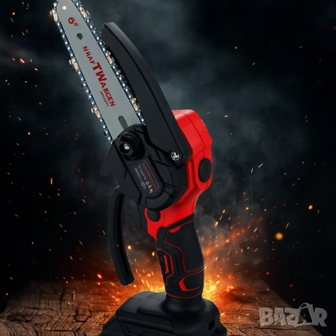 Акумулаторен верижен трион KraftWaagen KK-D01, с 2 батерии 48V / 2.0Ah, снимка 5 - Друга електроника - 51852405