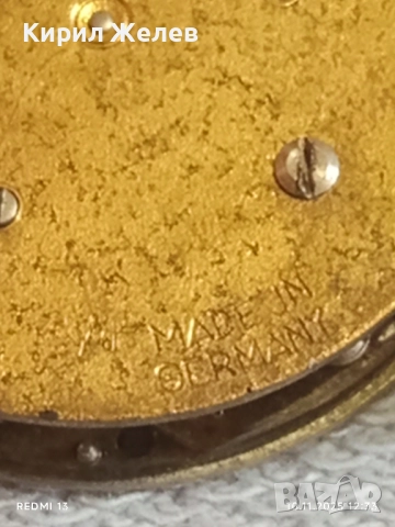Стар механичен часовник Made in Germany с позлата Au за КОЛЕКЦИЯ 51513, снимка 10 - Антикварни и старинни предмети - 52361373