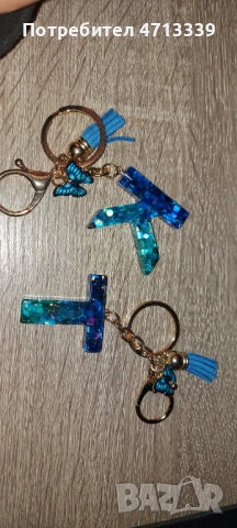 Ключодържател с Буква от Епоксидна смола, снимка 5 - Други - 53150055