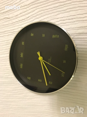 Безшумен нов стенен часовник, марка Philippi/ Германия, диаметър 20см. , снимка 2 - Стенни часовници - 51995588