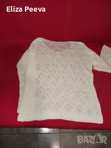 Бяла дамска блуза
