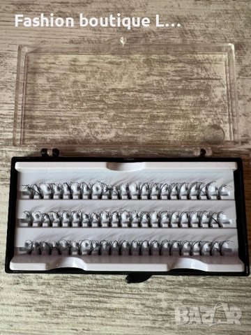 Нови мигли на снопчета 14 милиметра 🖤, снимка 2 - Козметика за лице - 52186781