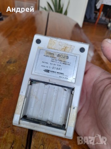 Стар калкулатор 8025, снимка 4 - Други ценни предмети - 44016559