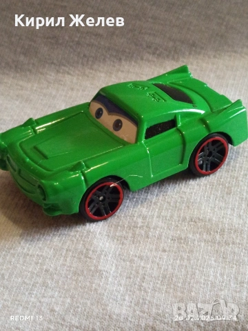 Метална количка на героя Фин Макмисъл от анимациония филм Колите за КОЛЕКЦИЯ 31142, снимка 3 - Колекции - 53557355