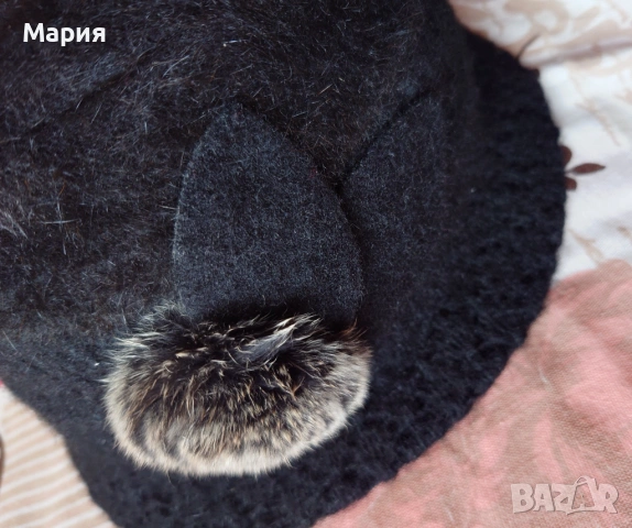 Зимна шапка с ангора, снимка 4 - Шапки - 53072739