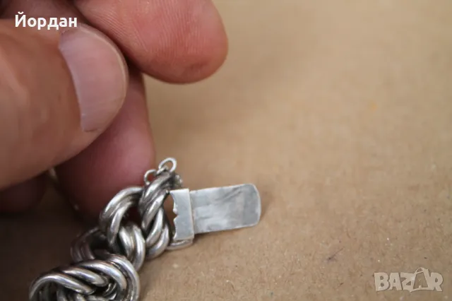 Сребърна гривна , снимка 8 - Гривни - 47549434