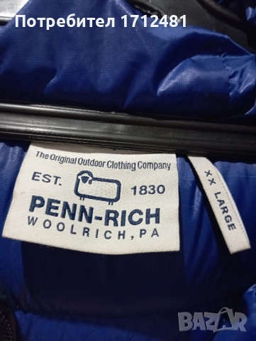 Woolrich penn rich анорак пух и пера размер XXL, снимка 2 - Якета - 52582104