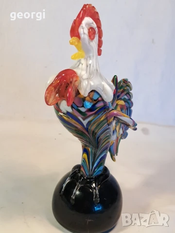 стъклен петел Murano, снимка 3 - Декорация за дома - 50837765