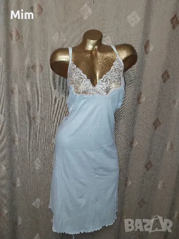 Ulla Popken 50/52 Нощница/ комбинезон / в екрю с портокалова дантела , снимка 2 - Нощници - 49071942