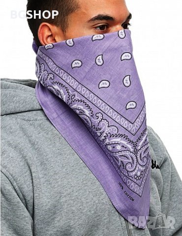 Бандана - Хип Хоп шал - Светло лилава