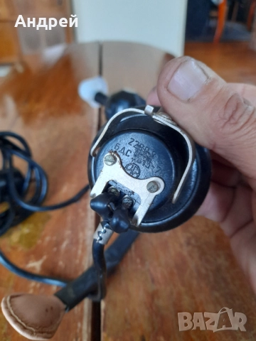 Стари слушалки с микрофон Респром, снимка 3 - Други ценни предмети - 52135799