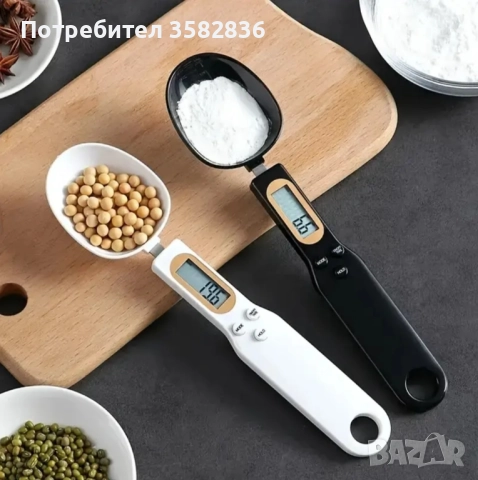 Цифрова кухненска везна с лъжица и LCD дисплей Kolzp – прецизно измерване на съставки