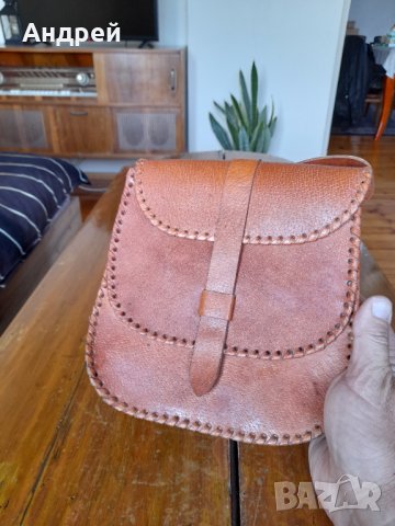 Стара дамска кожена чанта #14, снимка 2 - Антикварни и старинни предмети - 38371534