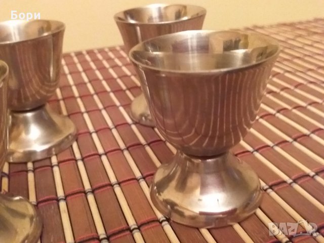 Метални/алпака  поставки за яйца, снимка 4 - Други - 28494781