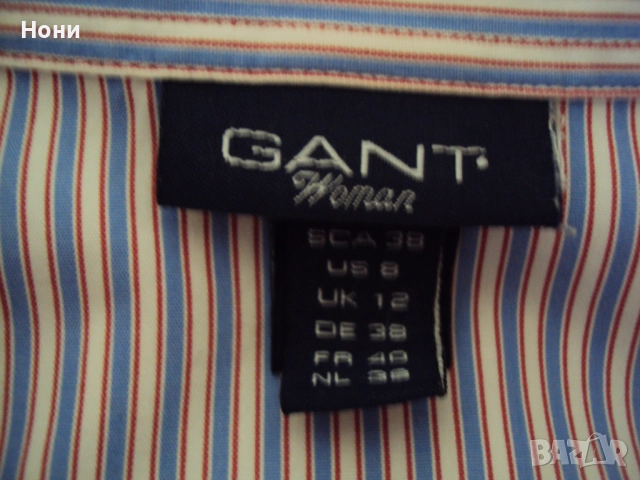Дамска риза ръст 38. На марката Gant, снимка 7 - Ризи - 52637492