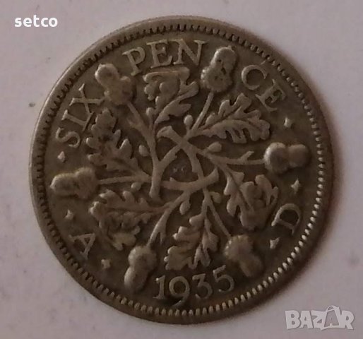 Великобритания 6 пенса 1935 с93