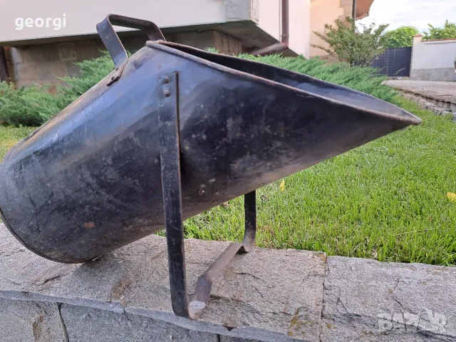 ретро метална кофа за въглища , снимка 2 - Въглища - 50396236