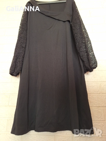 НОВА СТРАХОТНА РОКЛЯ РЪКАВИ ДАНТЕЛА 3XL-4XL, снимка 5 - Рокли - 51637458