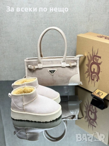 Prada🔝UGG Дамски Меки И Топли Боти🔝Меки И Топли Чехли🔝Дамска Чанта Код SK768, снимка 3 - Дамски боти - 53170903
