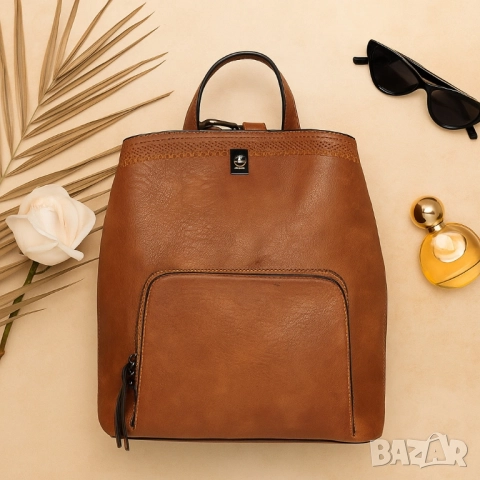 Елегантна и удобна раница с три прегради – перфектна за всеки ден, снимка 8 - Раници - 51884496