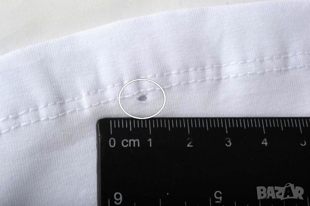 Бяла памучна мъжка тениска с тигър с кристали марка Avenue George V Paris - М, снимка 7 - Тениски - 33597537