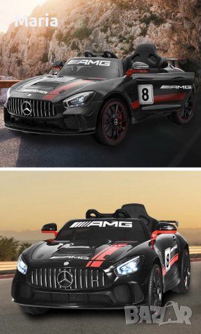 Акумулаторена кола Mercedes Benz GT4 AMG 12V , снимка 11 - Детски велосипеди, триколки и коли - 38691438