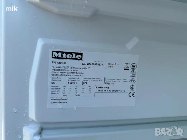 Фризер Miele No Frost 8 чекмеджета , снимка 4 - Фризери - 50733537