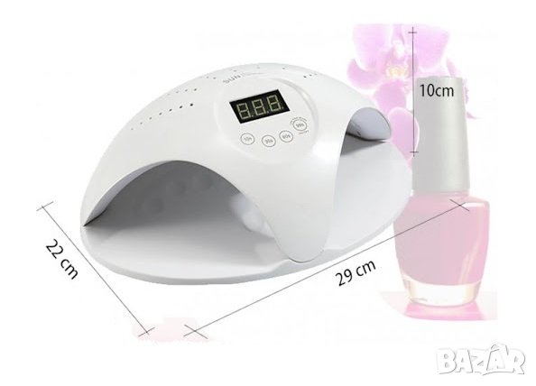 Професионална UV LED лампа 48W Sun с вграден вентилатор, снимка 3 - Други - 33283767