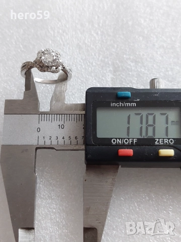 Прекрасен дамски златен пръстен с 1 карат брилянт плюс 74 брилянта тегло 0.5 карата,сертификат , снимка 9 - Пръстени - 51550355